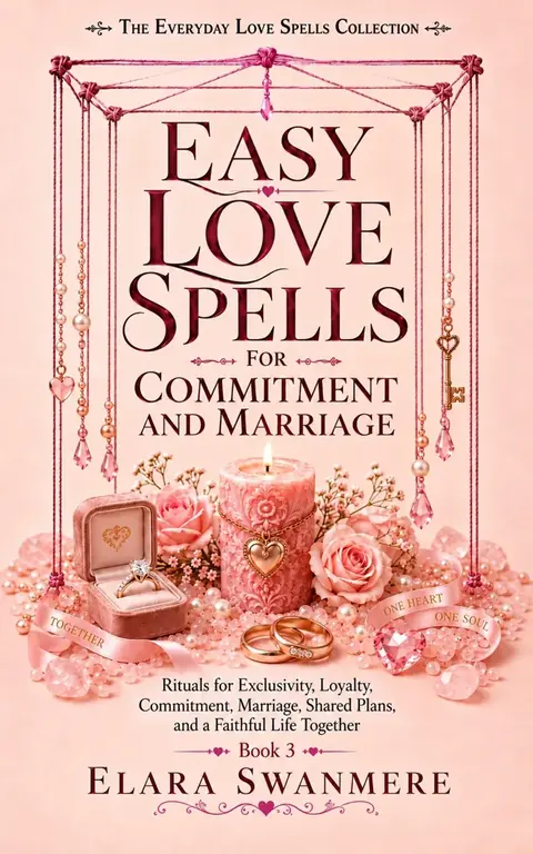 Cover of Easy Love Spells for Commitment and Marriage: 110 Easy Love Rituals for Exclusivity, Loyalty, Commitment, Marriage, Shared Plans, and a Faithful Life Together