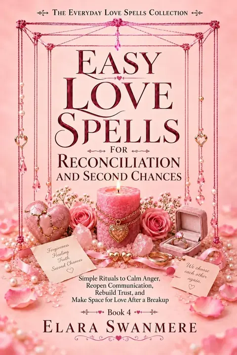 Cover of Easy Love Spells for Reconciliation and Second Chances: Simple Rituals to Calm Anger, Reopen Communication, Rebuild Trust, and Make Space for Love After a Breakup
